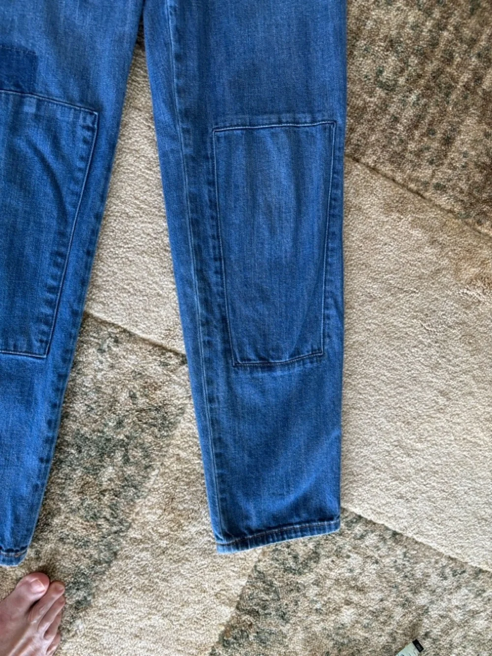 Anthropologie Blue Patchwork Boyfriend Jeans - Picture 15 of 15